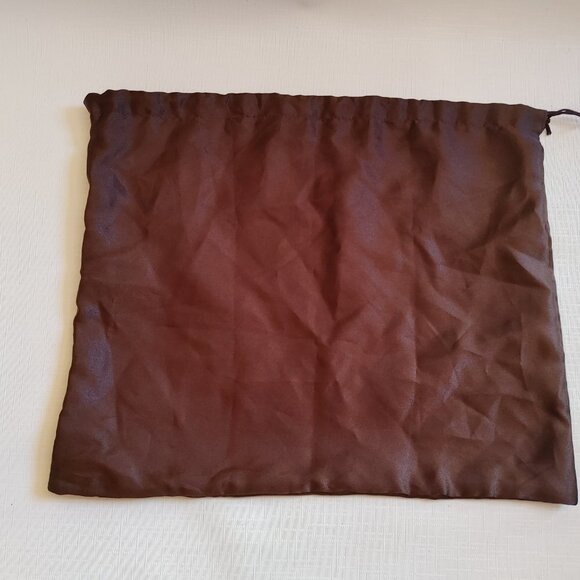 Danier Leather Dust Bag Brown Silky Dust Bag with Draw String 16" x 14" - Picture 3 of 3